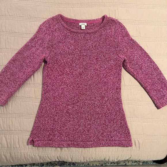 L.L. Bean Sweaters - L.L. Bean Women's heavy knit fuchsia Crew Neck Sweater